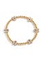 Pavé Pisa Station Beaded Bracelet