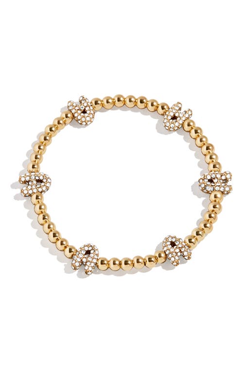 Baublebar Pisa Pavé Heart Station Beaded Bracelet
