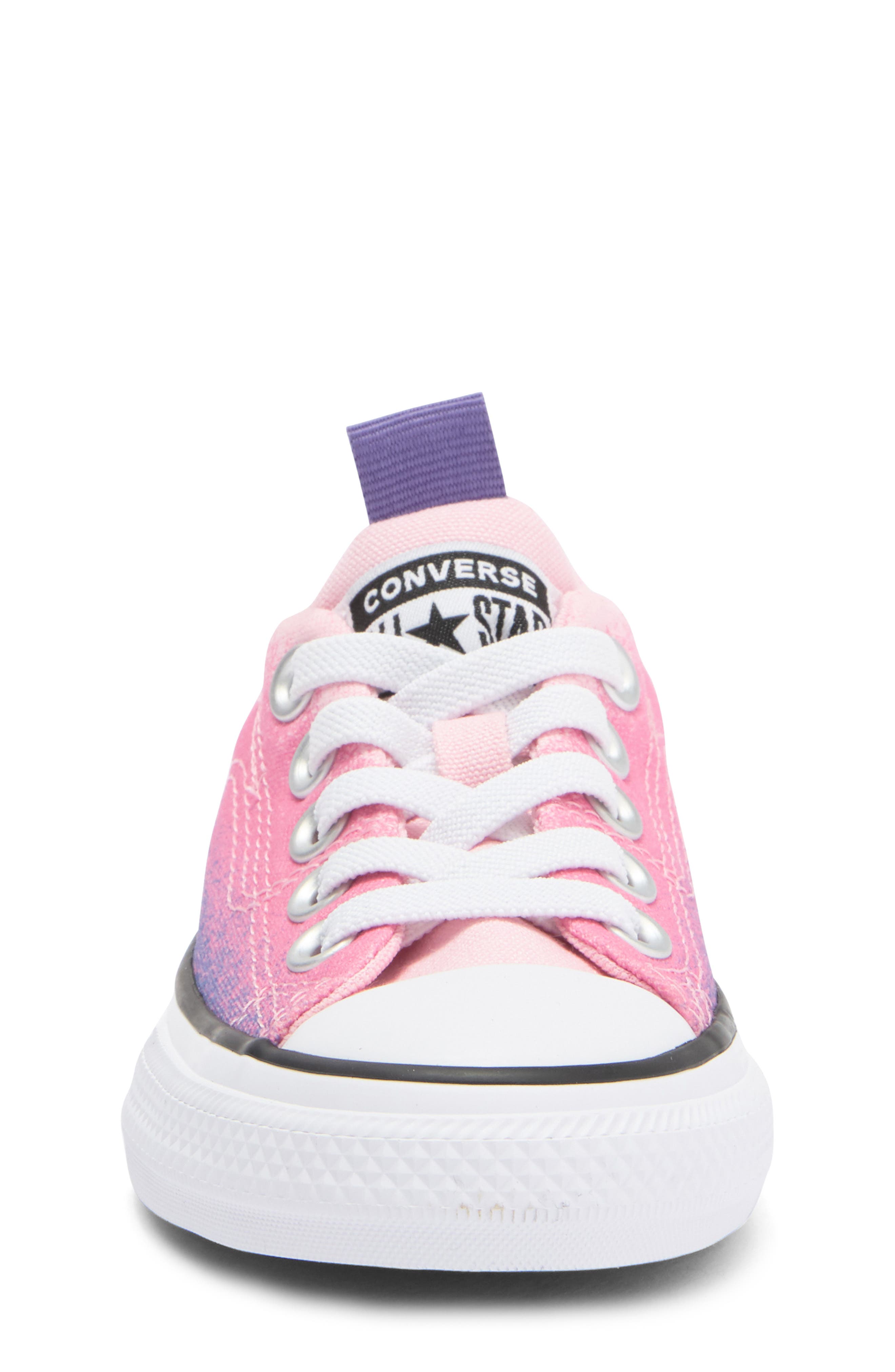 Converse Kids' Chuck Taylor<sup>®</sup> All Star<sup>®</sup> Low Top Sneaker, Alternate, color, Pink/ Moonrise Purple/ White