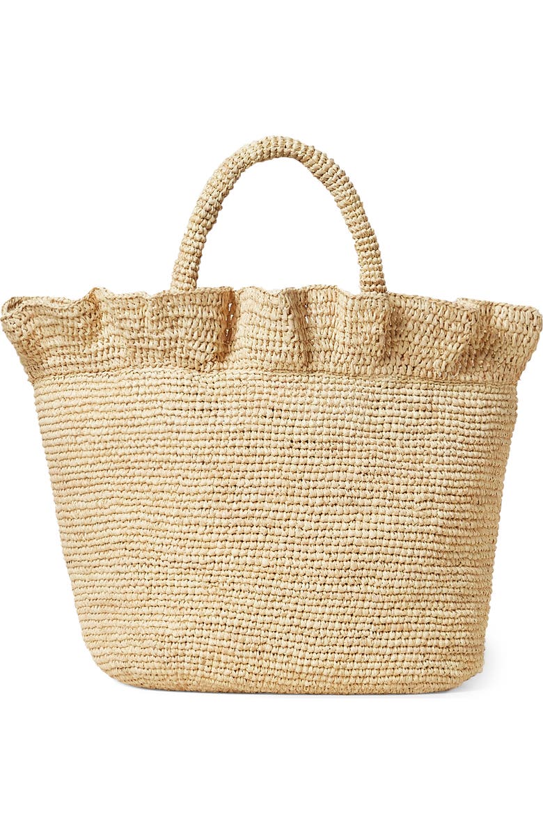 Loeffler Randall Cyrus Raffia Tote, Main, color,