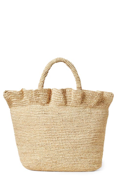 Cyrus Raffia Tote