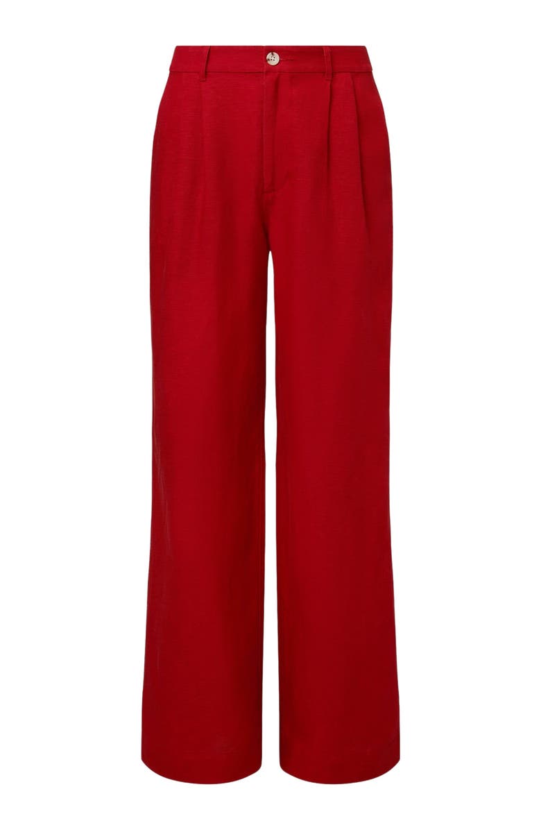 Onia Air Linen Pleated Trouser, Alternate, color, 