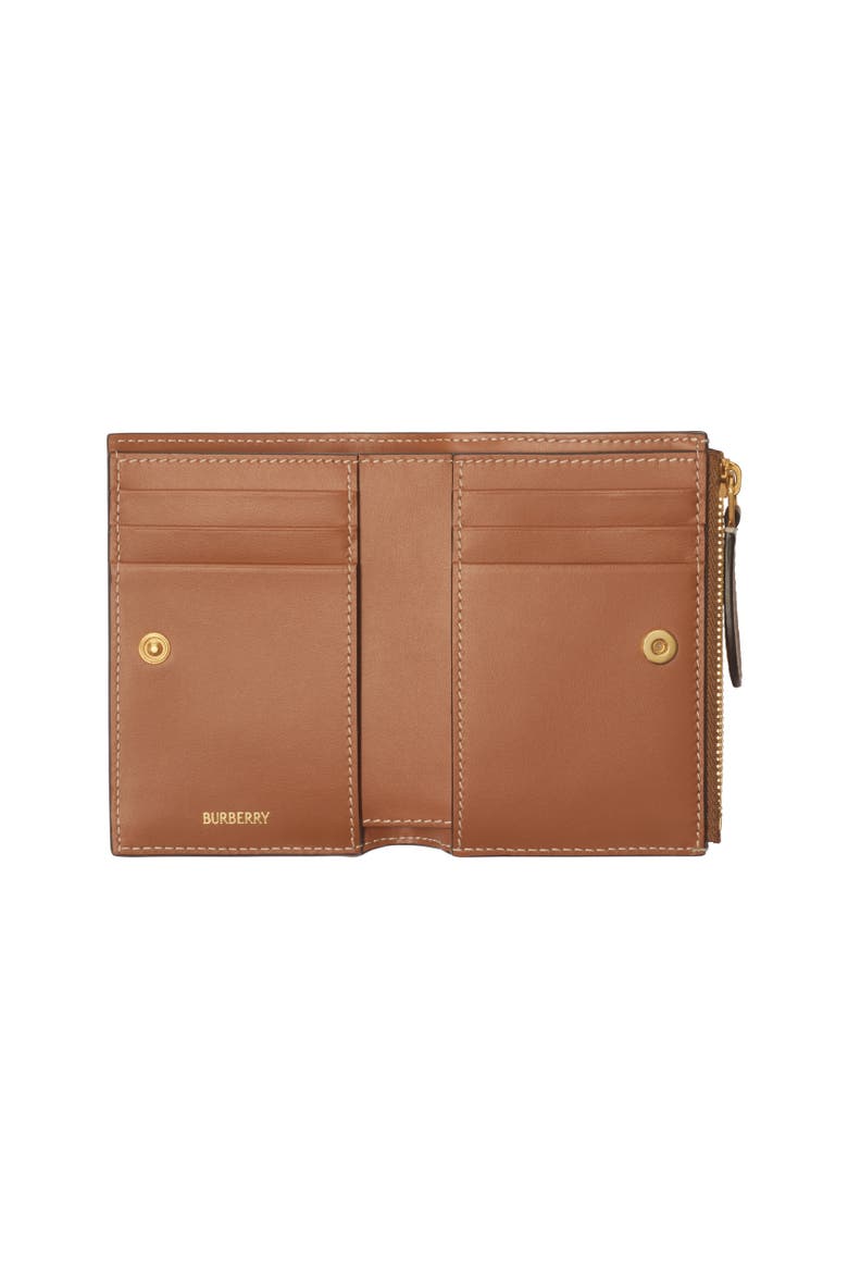 Small Check Bifold Wallet, Alternate, color, Archive beige