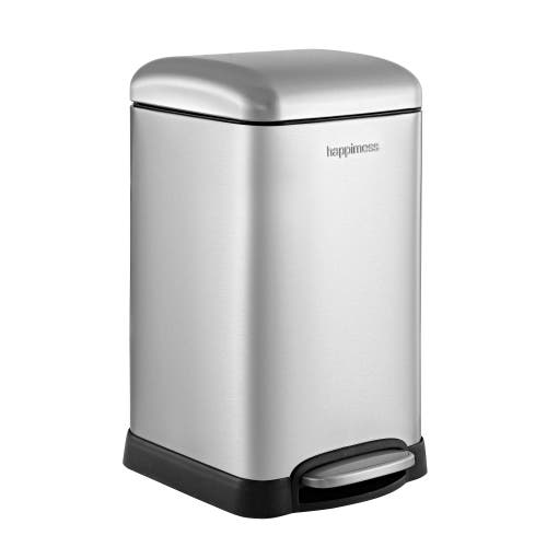 Happimess Betty Retro Mini 3.2-gallon Step-open Trash Can In Silver