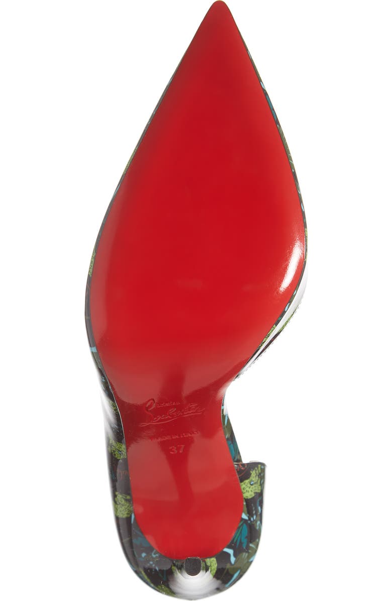 Christian Louboutin Iriza Jungle Pointed Toe Half d'Orsay Pump, Alternate, color,