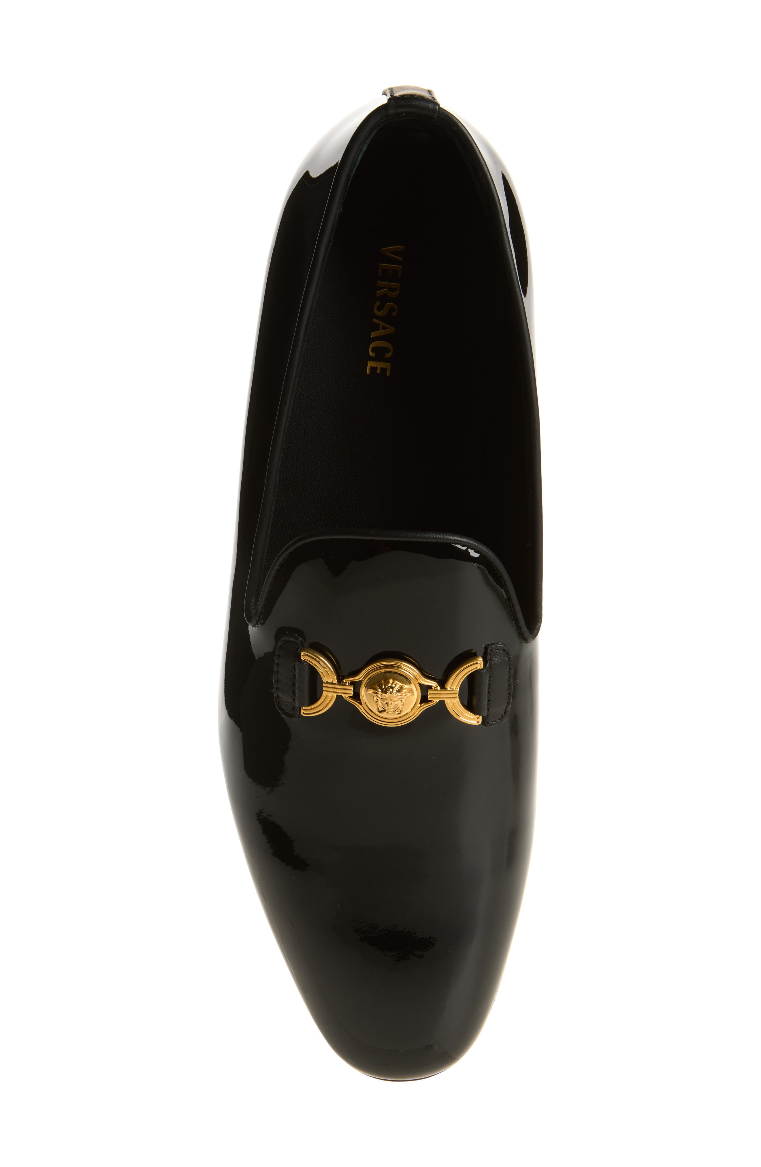 Medusa Smoking Slipper, Alternate, color, BLACK-VIBRATED GOLD