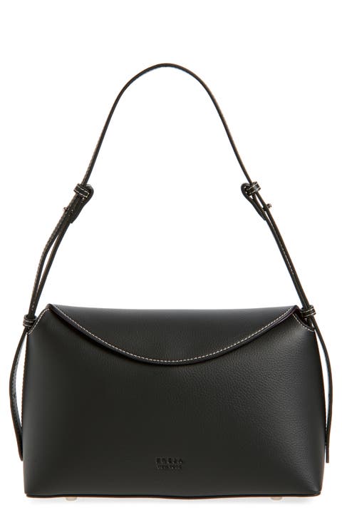 Hudson Faux Leather Shoulder Bag