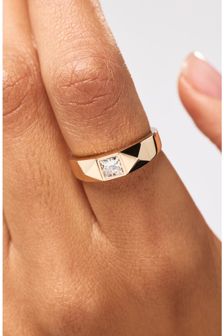 Solid Yellow Gold - Diamond Equinox Ring, Alternate, color, Gold