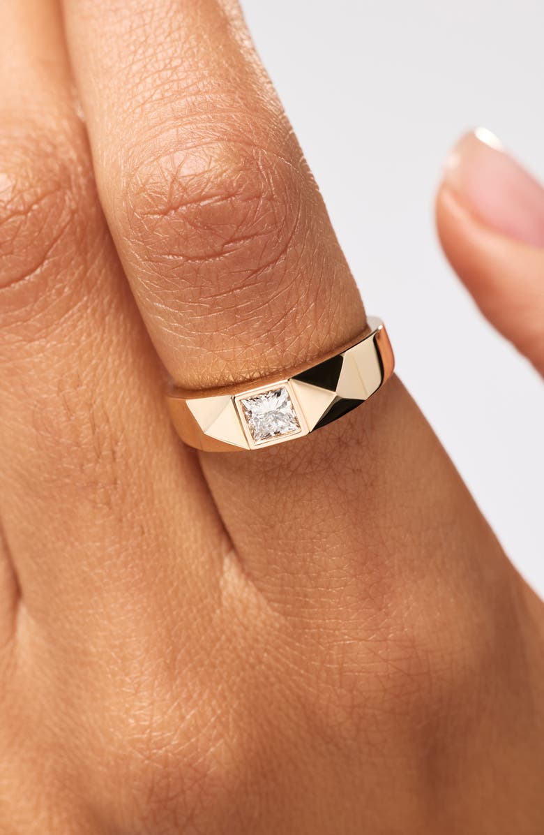 Ana Luisa Solid Yellow Gold - Diamond Equinox Ring, Alternate, color, Gold