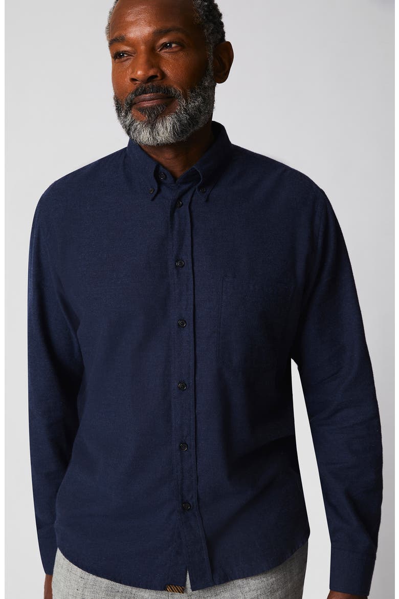 Tuscumbia Classic Fit Button-Down Shirt, Alternate, color, NAVY