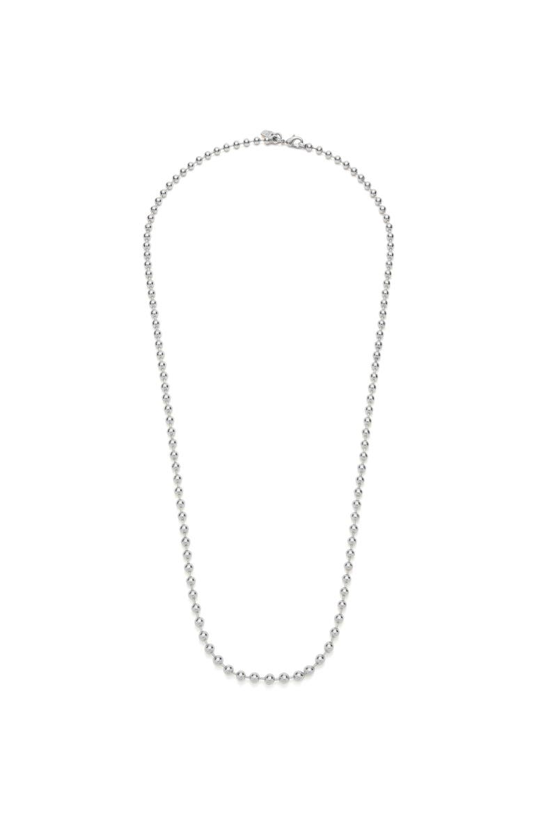 Chain of Metal Alloy Balls Plated, Main, color, Silver