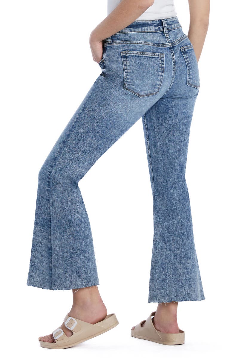 HINT OF BLU Fun Slim Flare Jeans, Alternate, color, Blue Love