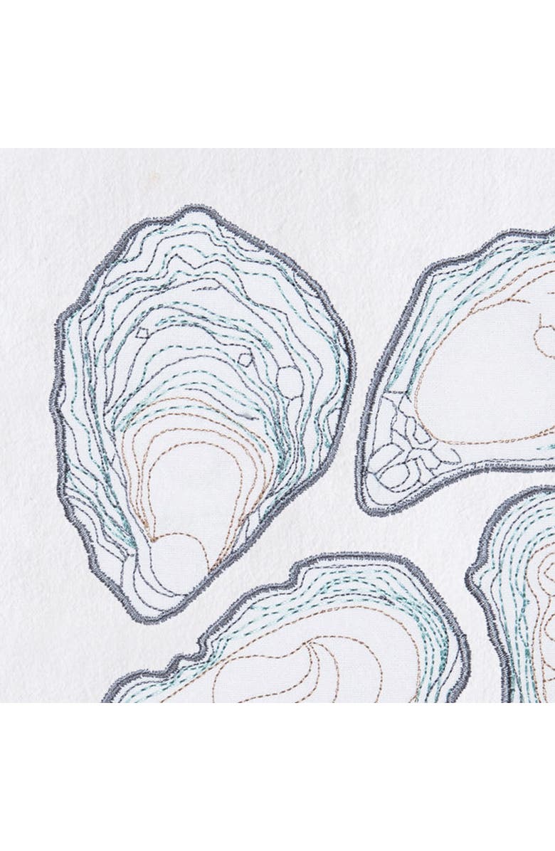 C&F Home Oysters Kitchen and Bathroom Graphic Print Hand Towel, Alternate, color, Blue