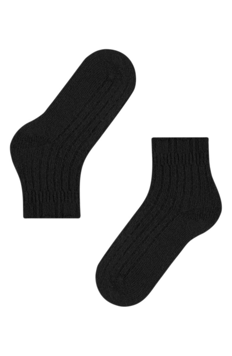 Falke Wool Blend Lounge Socks, Alternate, color, Black