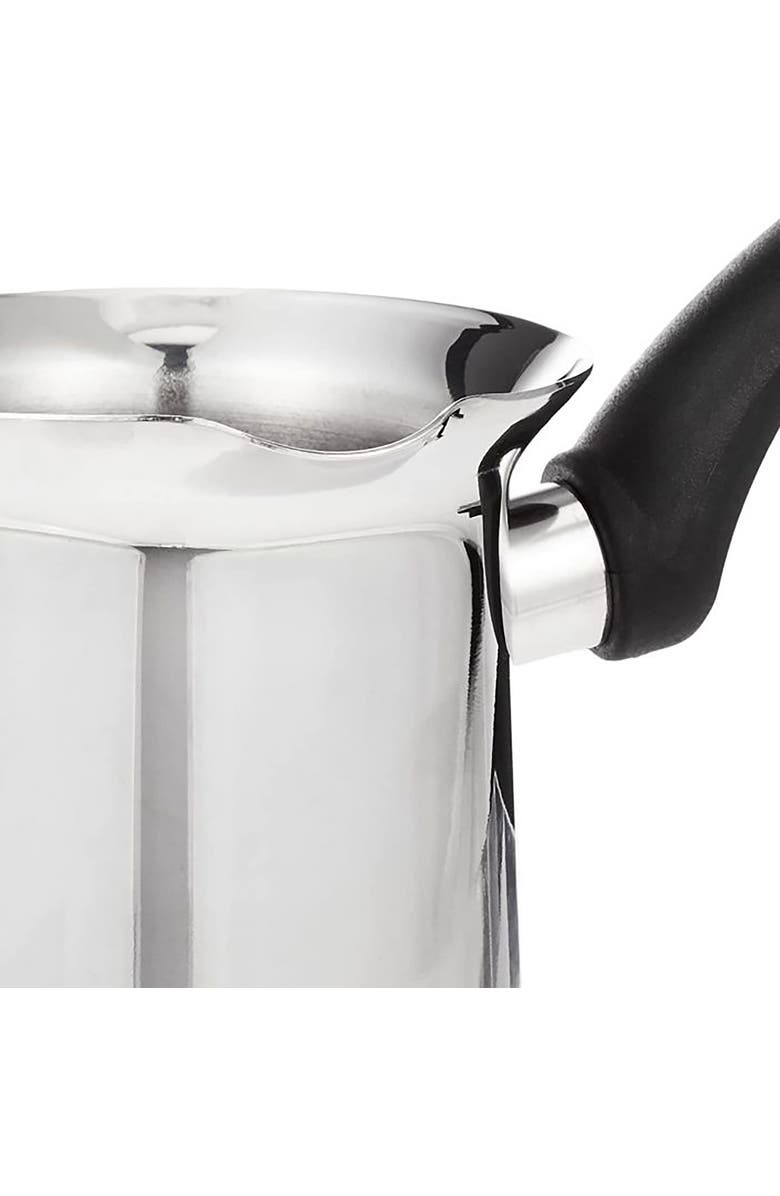 Korkmaz Orbit 8 Ounce Stainless Steel Turkish Coffee Pot, Alternate, color, Metallic Silver