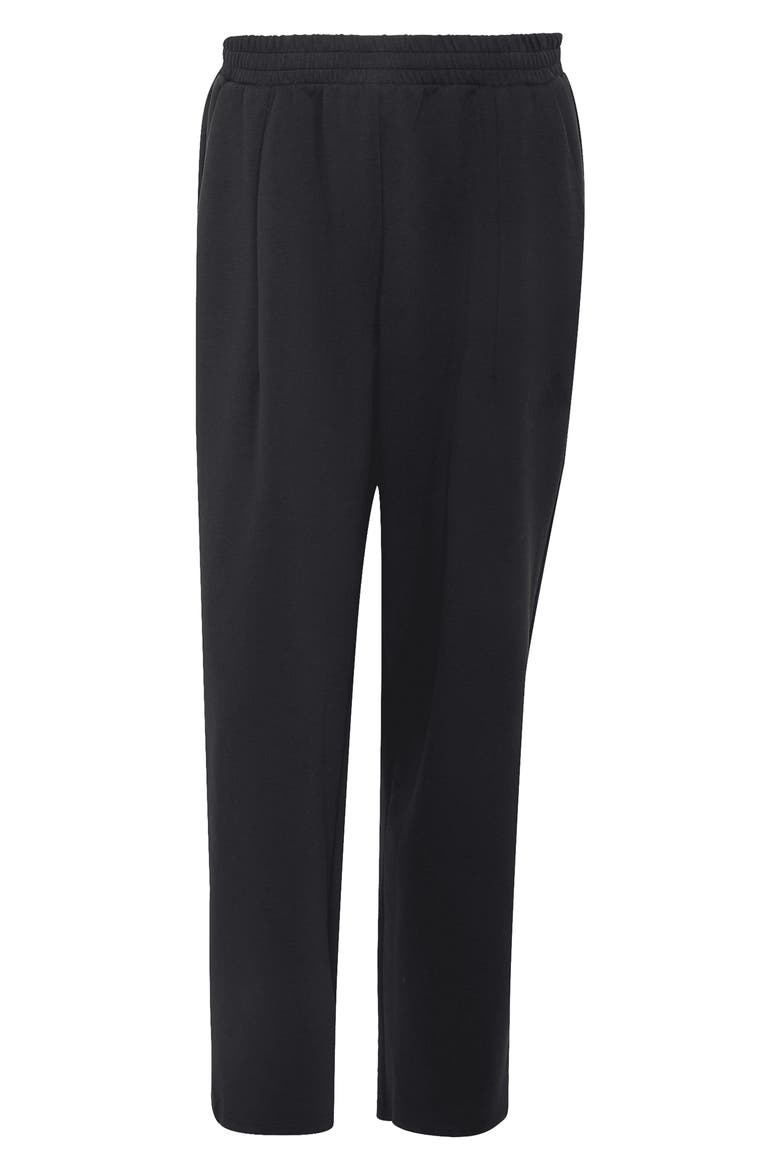 Soft Lux Straight Pants, Alternate, color, BLACK