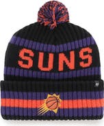 '47 Men's '47 Black Phoenix Suns Bering Cuffed Knit Hat with Pom