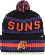 '47 Men's '47 Black Phoenix Suns Bering Cuffed Knit Hat with Pom