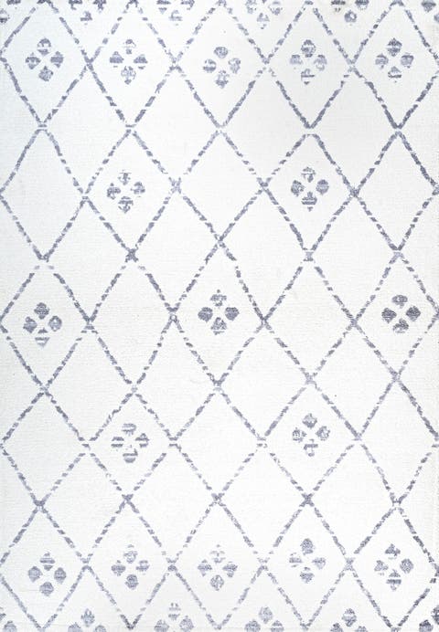 Izil Moroccan Geometric Diamond Area Rug