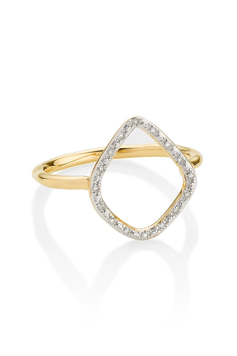 Riva Diamond Hoop Ring, Alternate, color, YELLOW GOLD