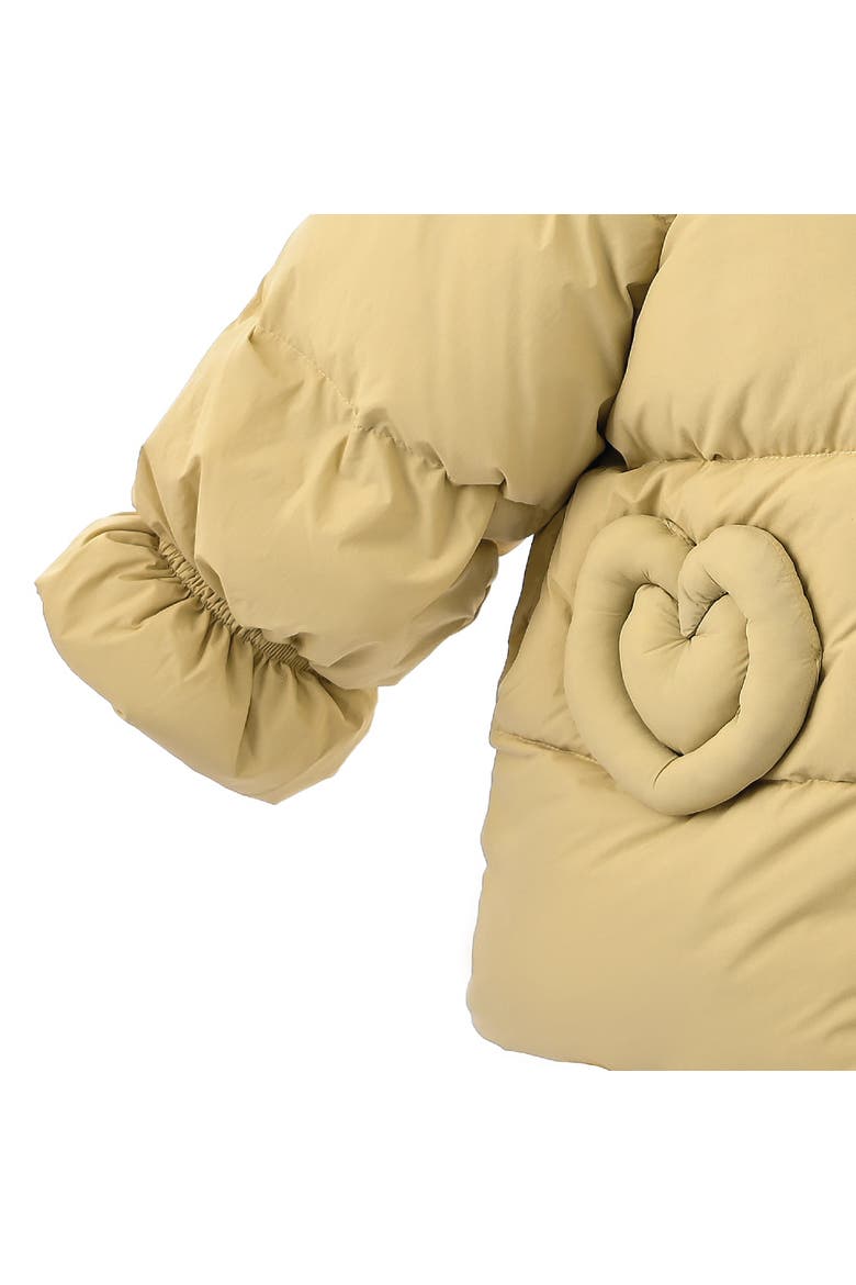 Glow Heart-Pocket Puffer Jacket, Alternate, color, Yellow