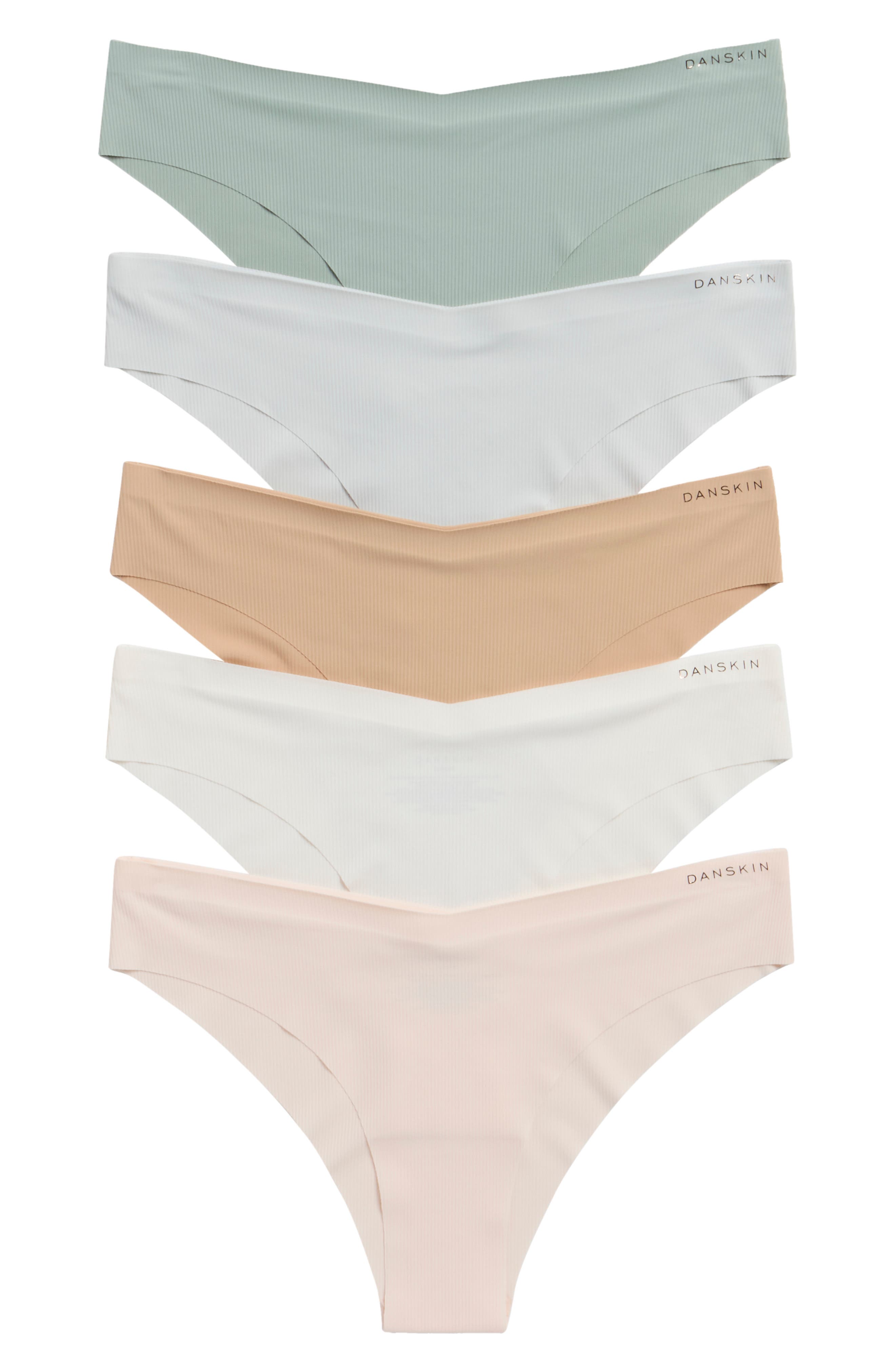 5-Pack Ribbed Hipster Panties