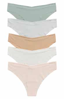 5-Pack Ribbed Hipster Panties