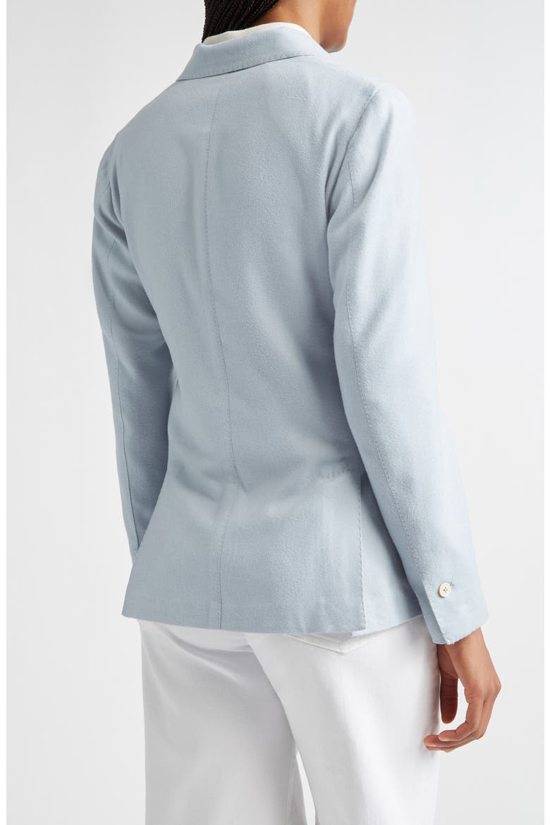 Columbio Doubled Breasted Silk & Cashmere Jacket, Alternate, color, 130 SKY BLUE