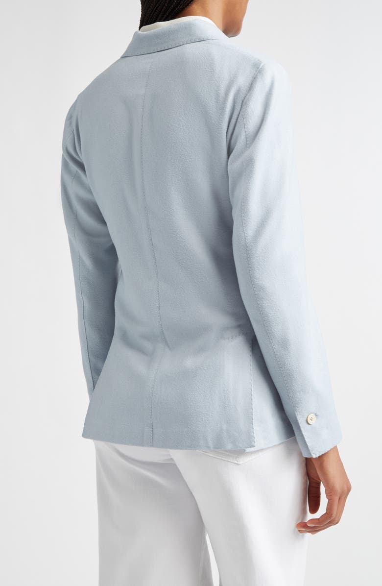 Eleventy Columbio Doubled Breasted Silk & Cashmere Jacket, Alternate, color, 130 Sky Blue