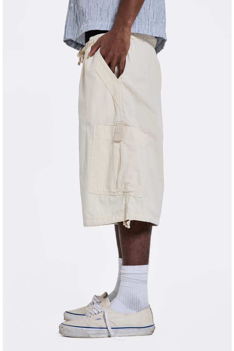 Oversize Cargo Shorts, Alternate, color, ECRU