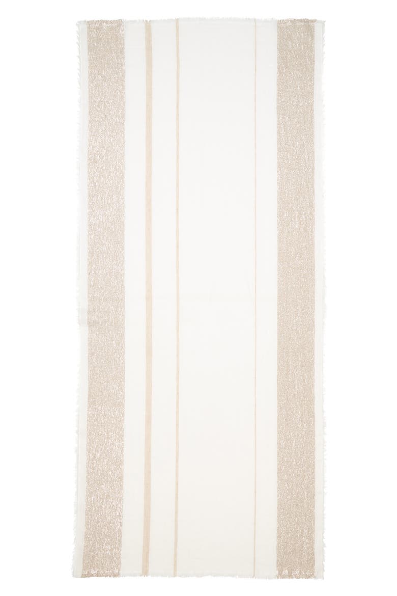 The Solitaire Metallic Long Scarf, Alternate, color, DIAMOND