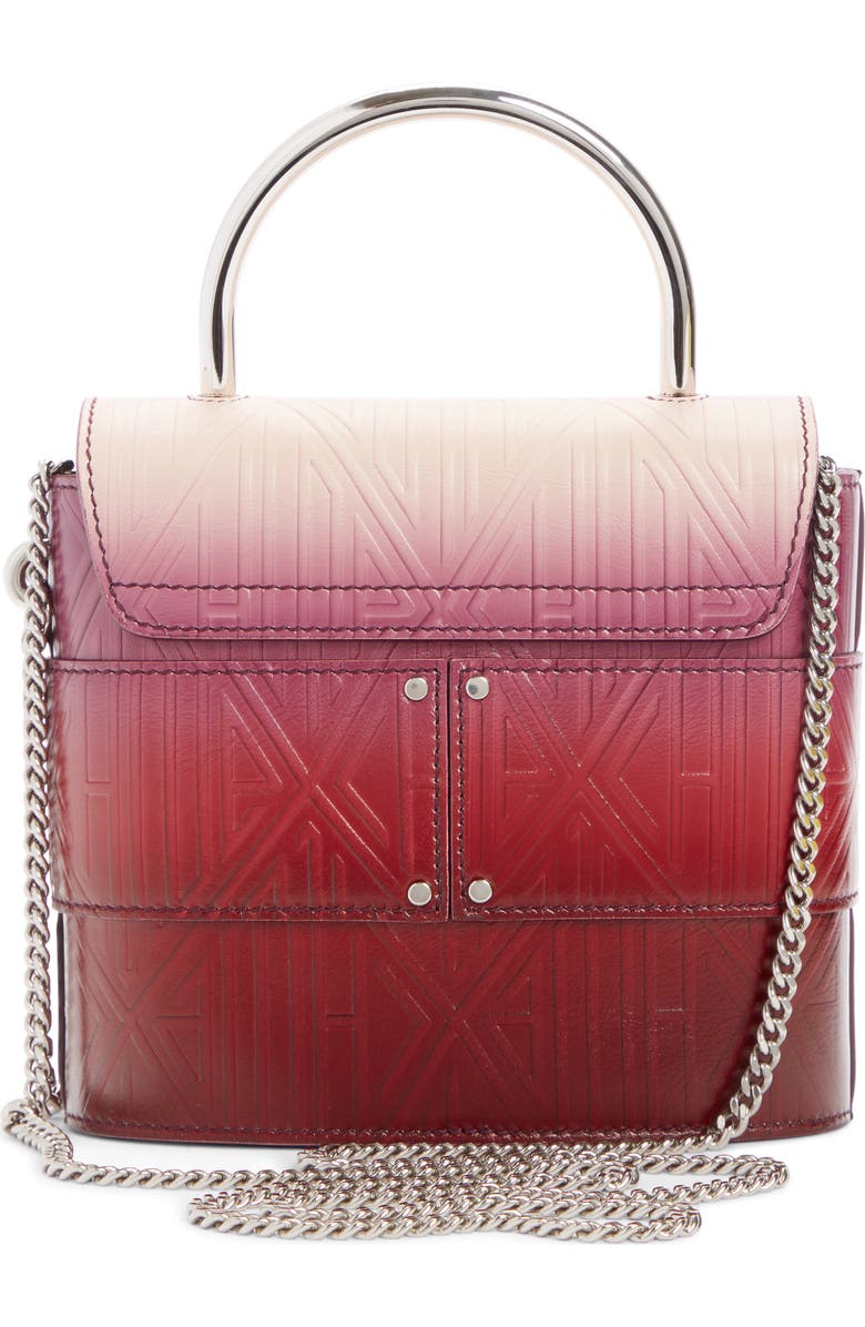 Chloé Aby Lock Monogram Embossed Leather Crossbody Bag, Alternate, color,