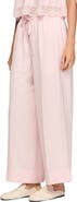 SANDRO Satin-effect wide-leg trousers