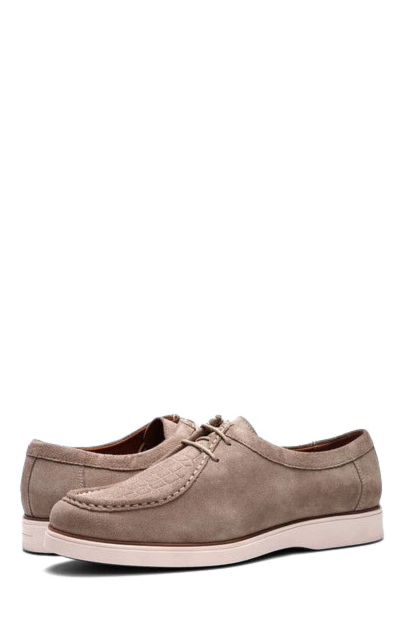 CARLOS SANTANA Morrison Moc Shoe, Alternate, color, Earth Grey Suede