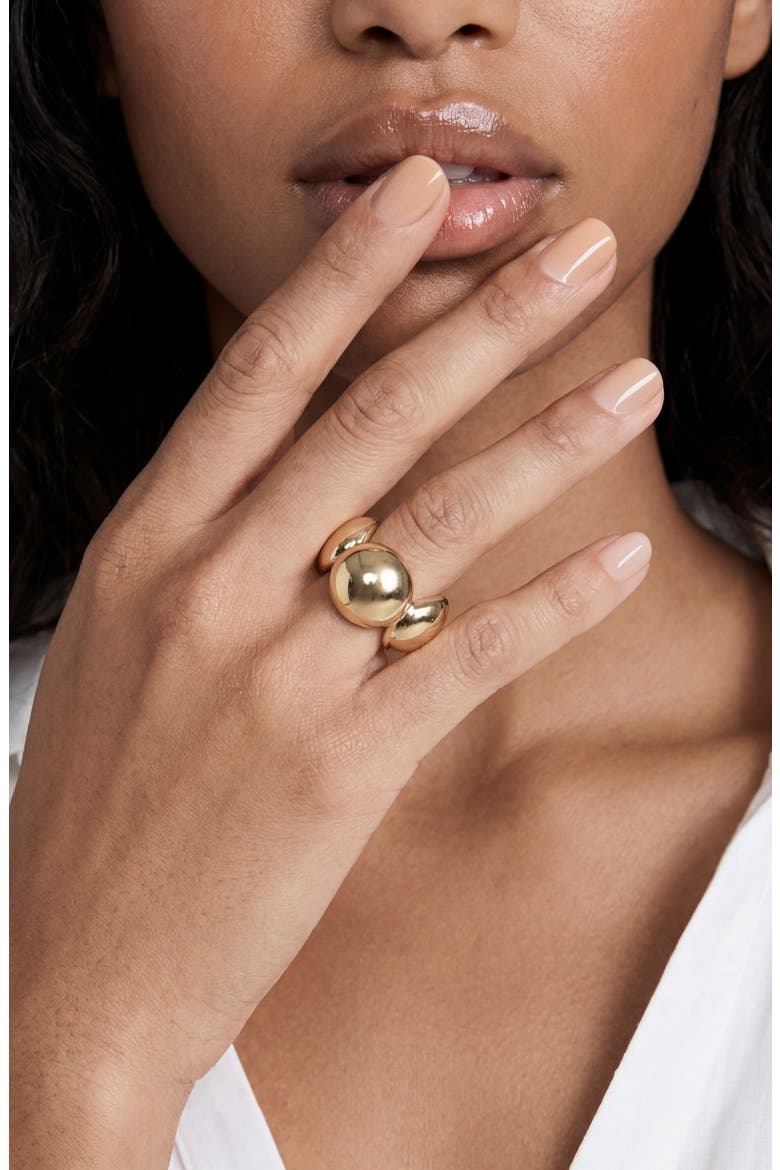Bubble Band Ring, Alternate, color, GOLD