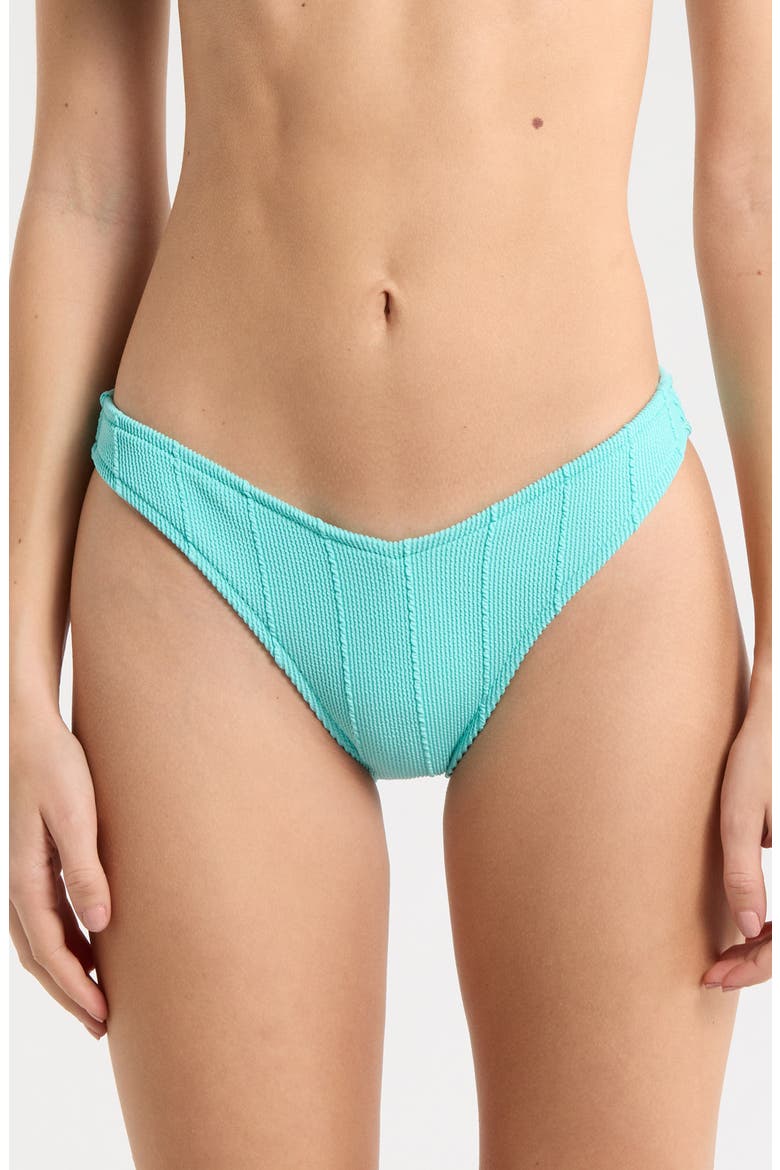 Vibe Surf High Cut Bikini Bottoms, Main, color, SEA BLUE