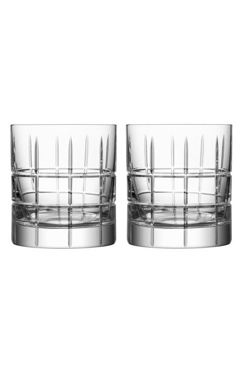 Street Set of 2 Double Old Fashioned Glasses
