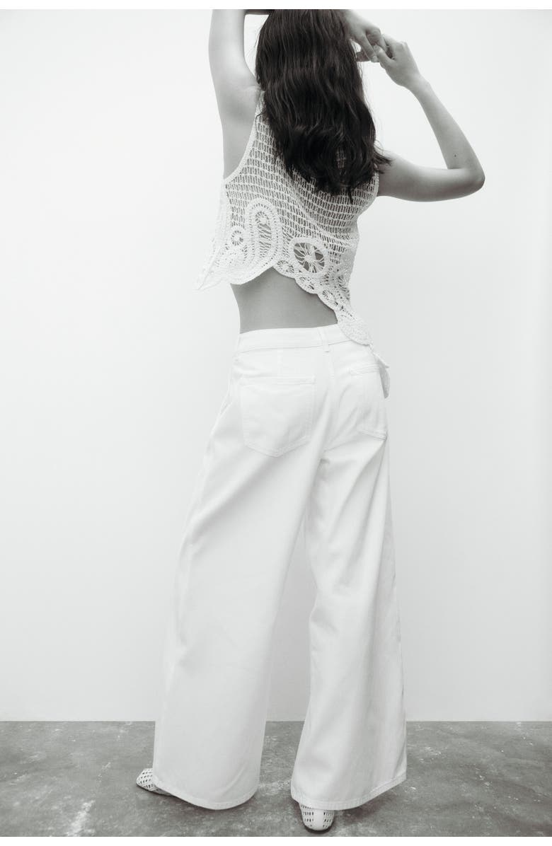 H&M Wide Regular Waist Jeans, Alternate, color, 