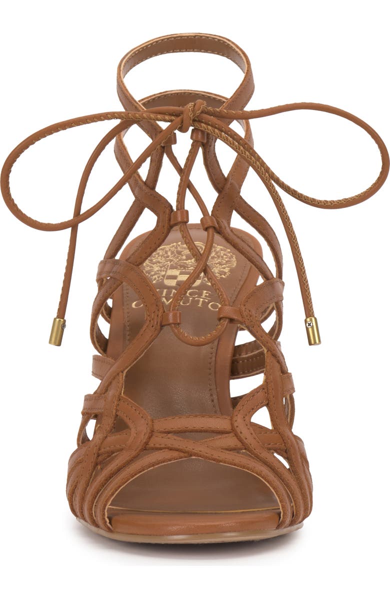 Vince Camuto Tilly Ankle Wrap Sandal, Alternate, color, Golden Walnut