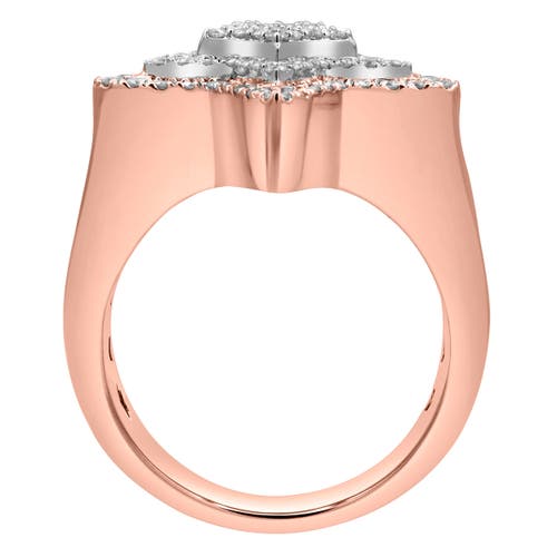 Luvmyjewelry Star Studded Bling 14k Rose Gold 3 Layered Star Ring In 14k Rose Gold