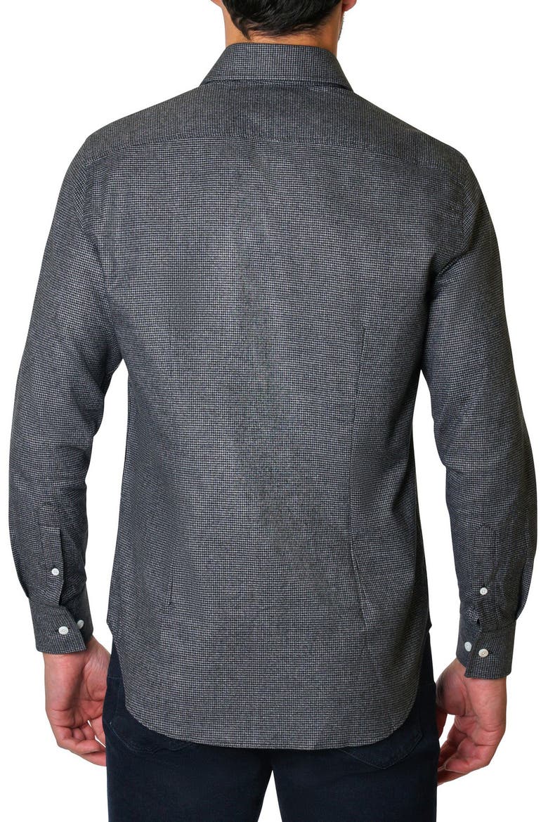 Troy Long Sleeve Dress Shirt, Alternate, color, BLACK