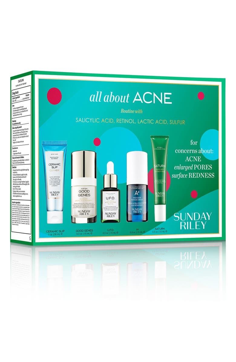 Sunday Riley All About Acne Skin Care Set $163 Value, Alternate, color,