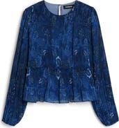 Desigual Pleated Floral Print Shirt