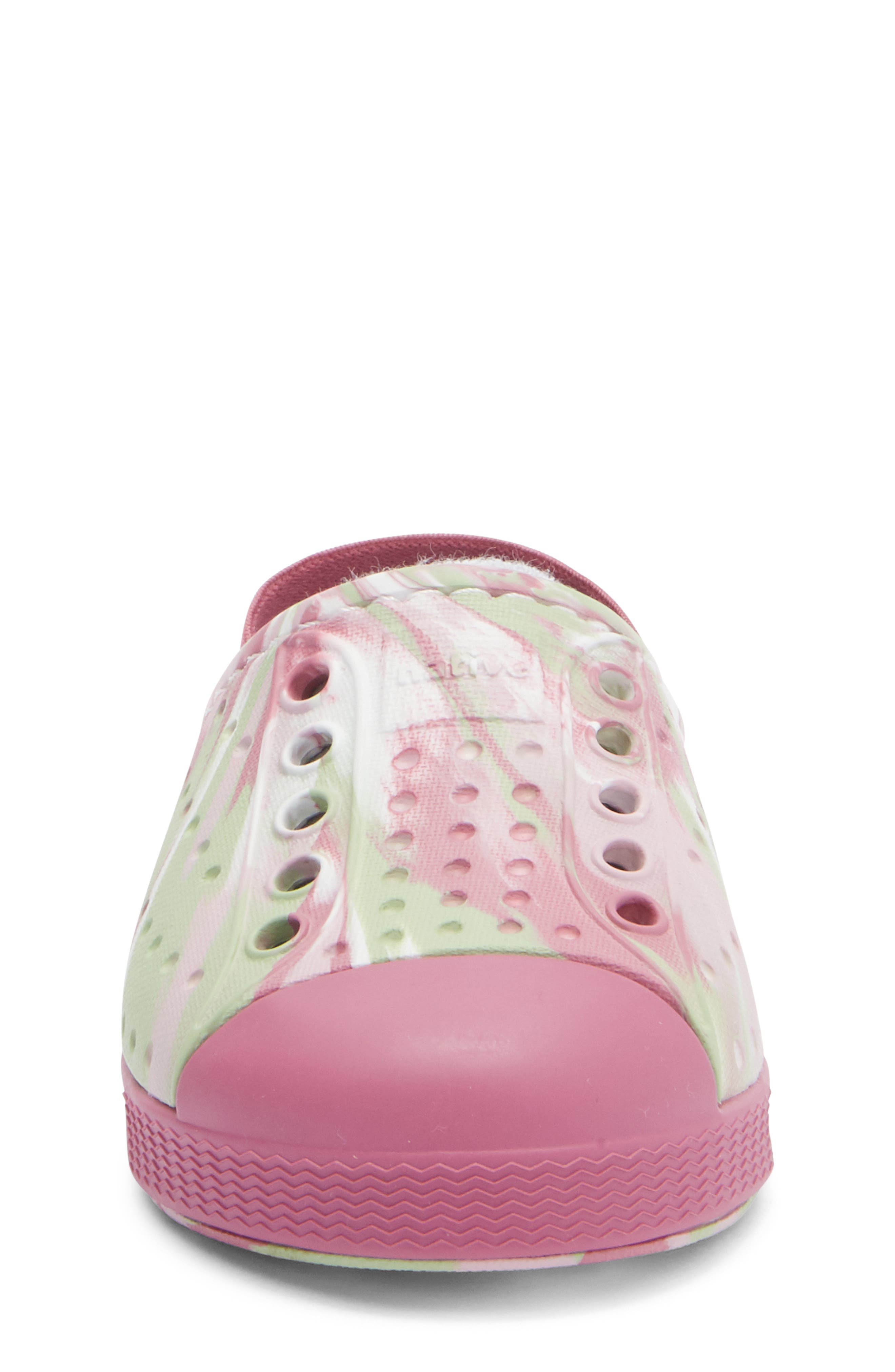 Native Shoes Kids' Jefferson French Terry Clog, Alternate, color, Twilight Pink Marble/ Pink