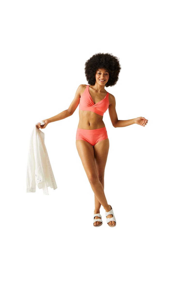 Paloma Plain Bikini Top, Alternate, color, Shell Pink