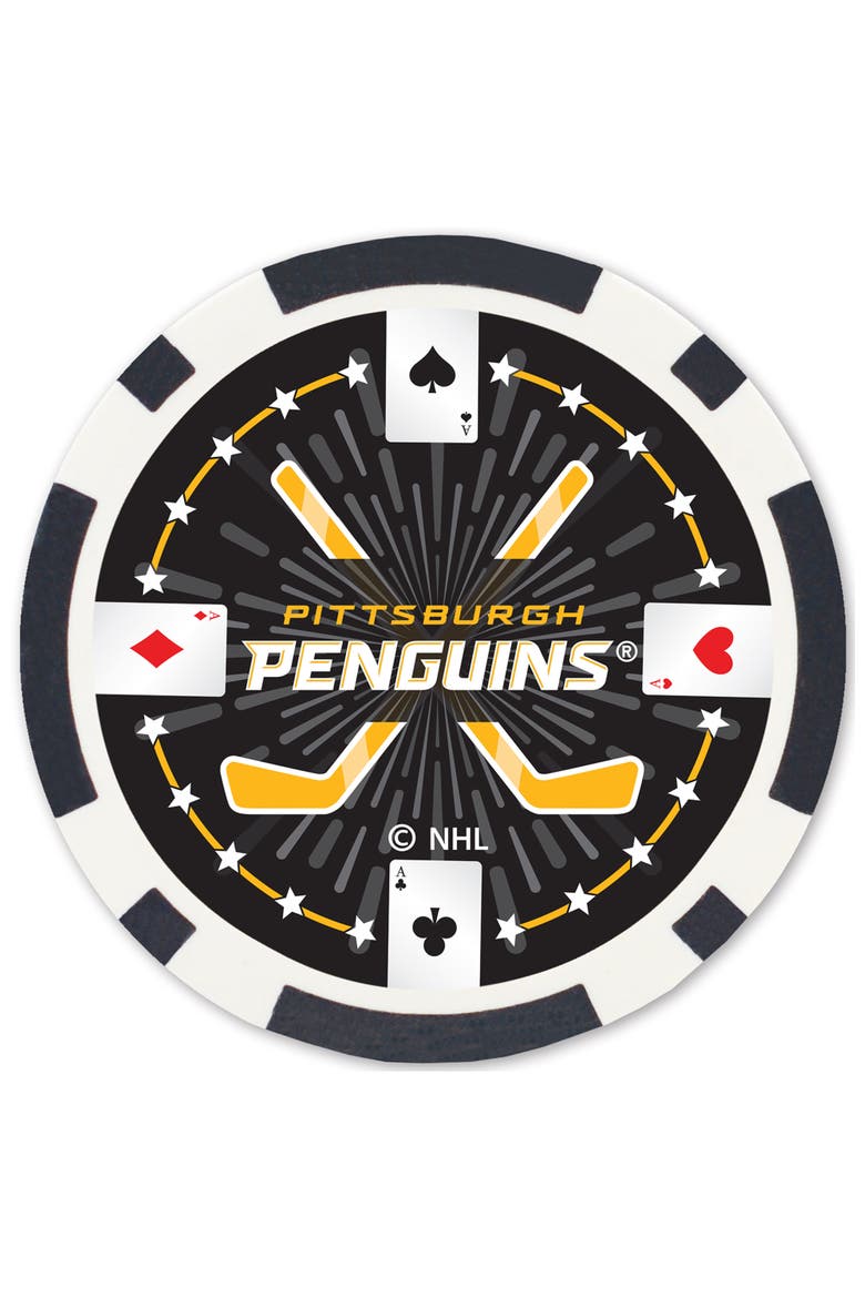 Pittsburgh Penguins 100pc Poker Chips, Alternate, color, Multicolor