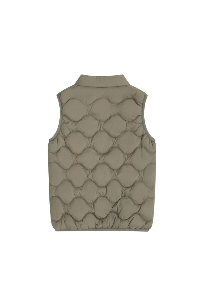 Childrens/Kids Quilted Water Resistant Sleeveless Vest, Alternate, color, Green