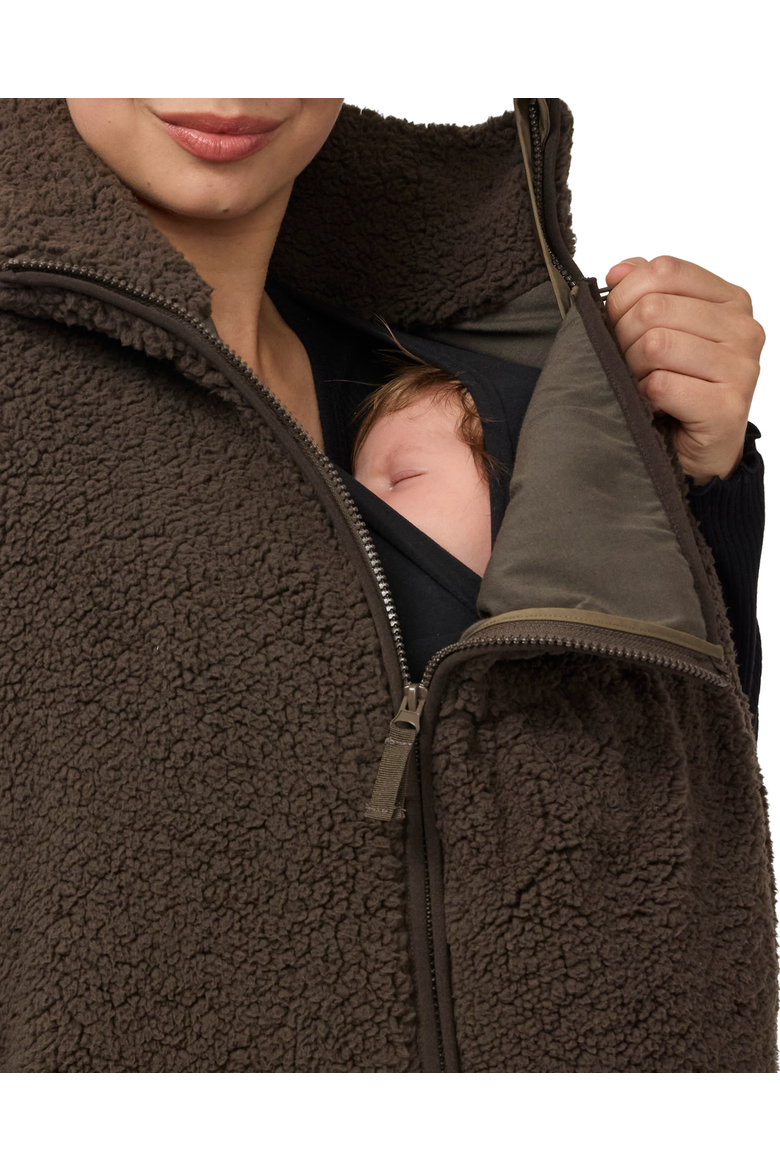 Maternity Vest with Baby Carrier Insert, Alternate, color, Black Olive
