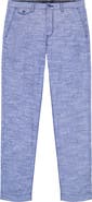 Robert Graham Dixton Straight Leg Cotton & Linen Pants