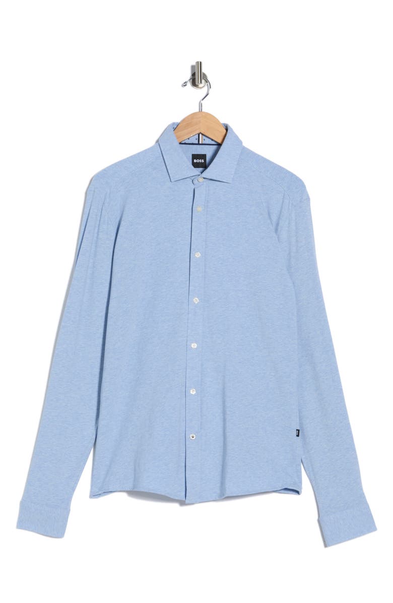 BOSS Roan Long Sleeve Button-Up Shirt, Main, color, Light/ Pastel Blue